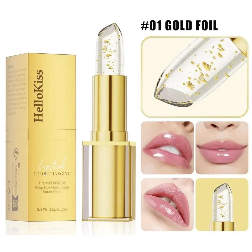 HelloKiss Color-Changing Moisturizing Transferproof Lipstick Shade #01 3.5g NEW
